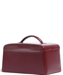 Merino Schmuckkasten Lederimitat dunkelrot