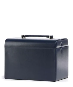 Merino Schmuckkasten Lederimitat dunkelblau