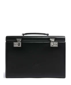 Merino Schmuckkasten Lederimitat schwarz