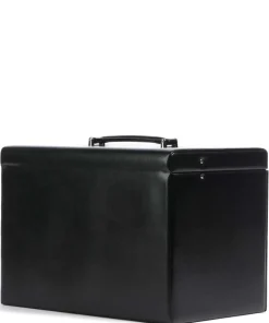 Merino Schmuckkasten Lederimitat schwarz