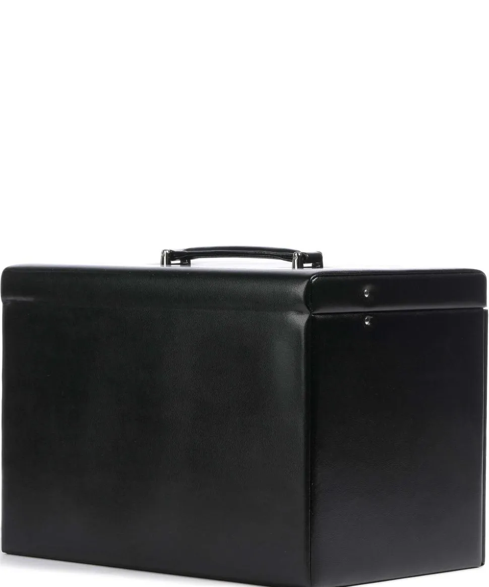 Merino Schmuckkasten Lederimitat schwarz