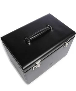 Merino Schmuckkasten Lederimitat schwarz