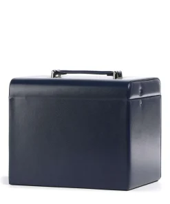 Merino Schmuckkasten Lederimitat dunkelblau