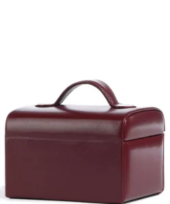 Merino Schmuckkasten Lederimitat dunkelrot