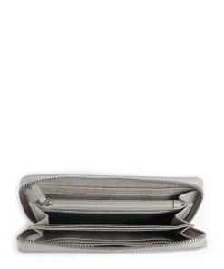 Mermaid Geldbörse fein genarbtes Rindsleder hellgrau