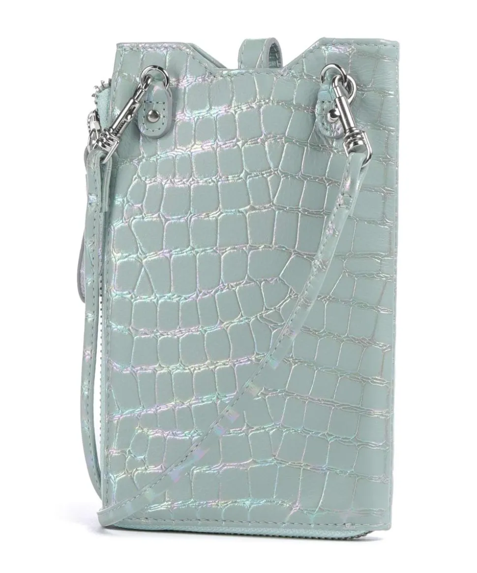 Mermaid Handytasche fein genarbtes Rindsleder mintgrün