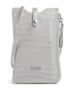 Mermaid Handytasche fein genarbtes Rindsleder hellgrau