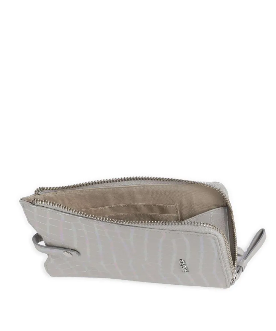 Mermaid Handytasche fein genarbtes Rindsleder hellgrau