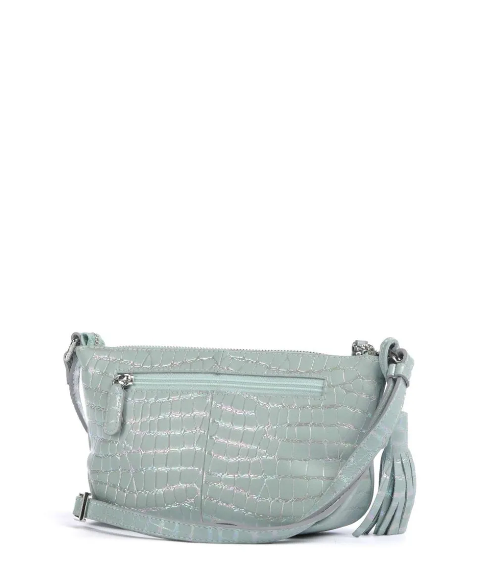 Mermaid Umhängetasche geprägtes Leder mintgrün