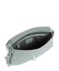 Mermaid Umhängetasche geprägtes Rindsleder mintgrün