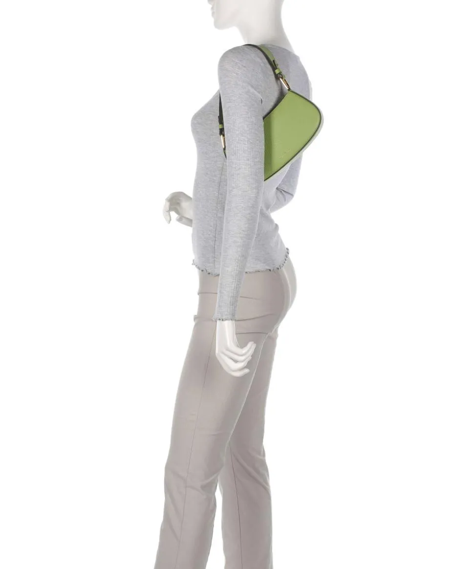 Merveille Schultertasche genarbtes Leder grün