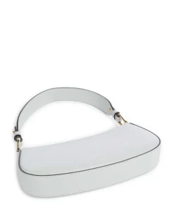 Merveille Schultertasche genarbtes Leder hellblau