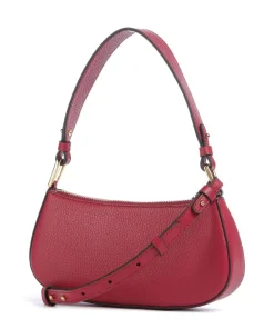 Merveille Schultertasche genarbtes Leder rot