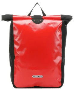 Messenger-Bag Rolltop Rucksack Cordura Nylon rot/schwarz