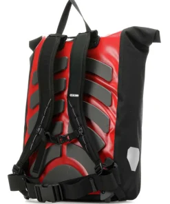 Messenger-Bag Rolltop Rucksack Cordura Nylon rot/schwarz