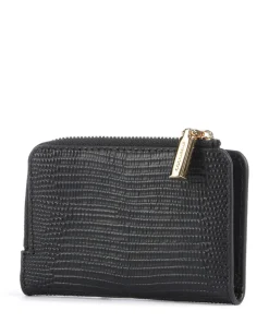 Metallic Lizard RFID Geldbörse geprägtes Rindsleder schwarz