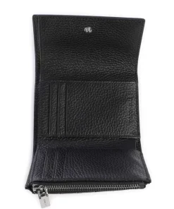 Metallic Monogram Geldbörse Canvas grau/schwarz