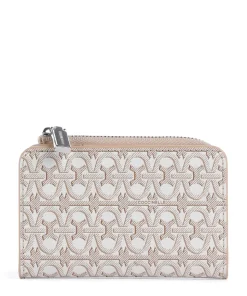 Metallic Monogram Geldbörse Canvas mehrfarbig