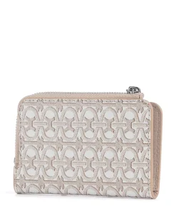 Metallic Monogram Geldbörse Canvas mehrfarbig