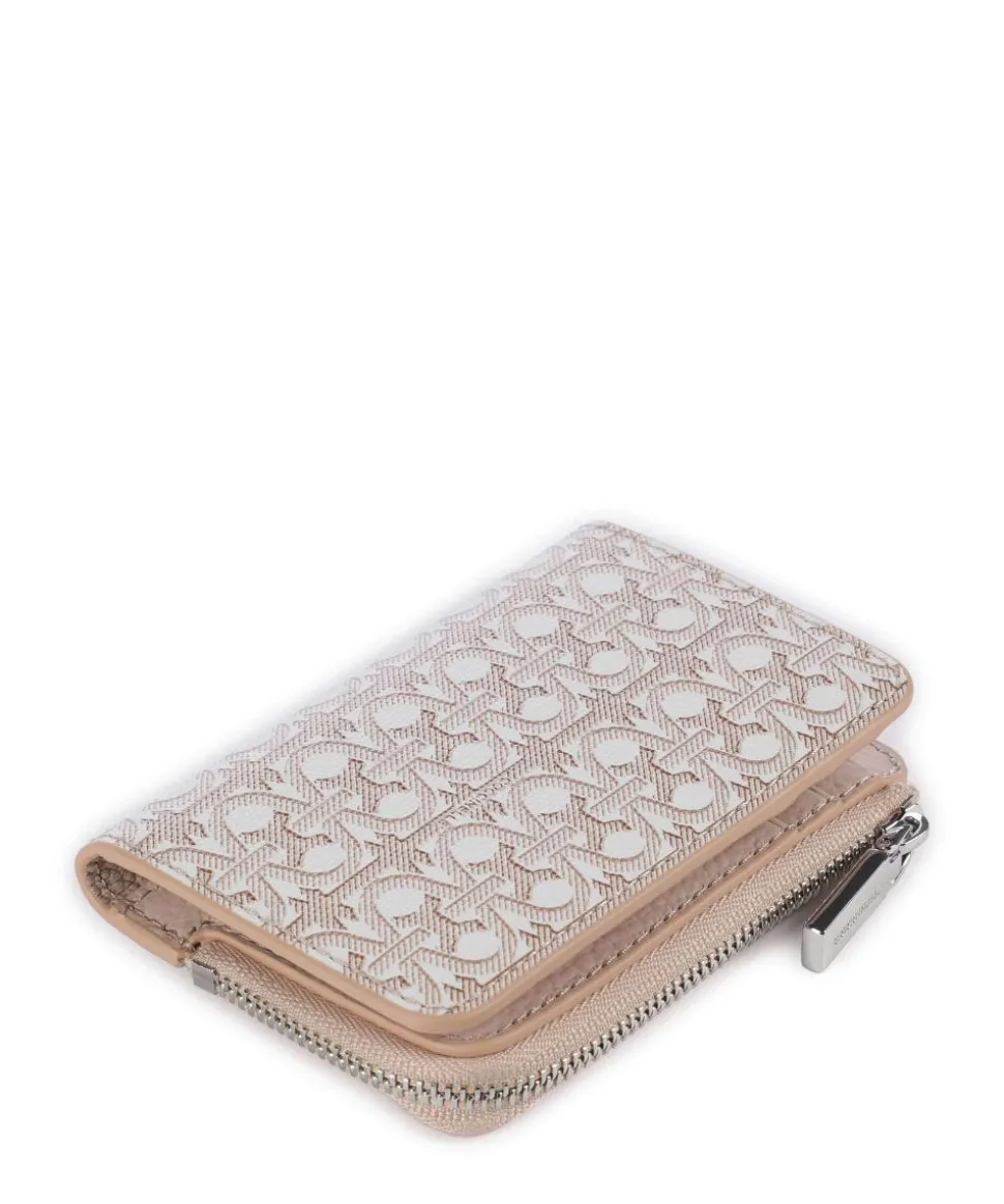 Metallic Monogram Geldbörse Canvas mehrfarbig