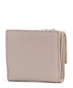 Metallic Soft Geldbörse genarbtes Leder nude