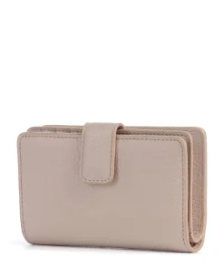 Metallic Soft Geldbörse genarbtes Rindsleder nude