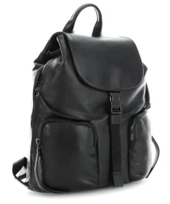 Mezzanine Joan Rucksack 13″ genarbtes Rindsleder schwarz