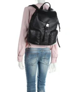 Mezzanine Joan Rucksack 13″ genarbtes Rindsleder schwarz