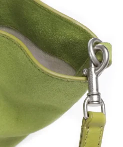Mica Promo Suede S Handtasche aufgerautes Leder olivgrün