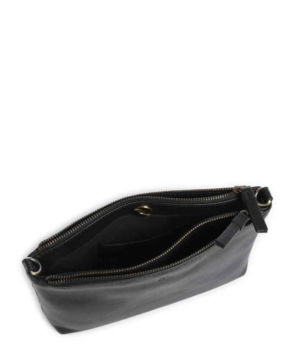 Mikala Umhängetasche genarbtes Rindsleder schwarz