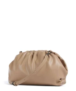 Mila Clutch Lederimitat beige
