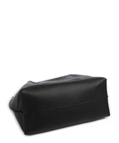 Mila L Shopper Lederimitat schwarz