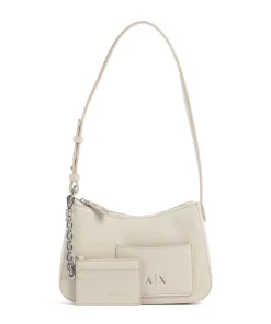 Mila Mini Schultertasche Lederimitat creme