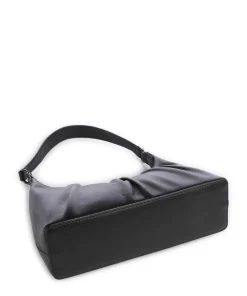 Mila Schultertasche Lederimitat schwarz