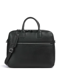 Milano Aktentasche 15″ genarbtes Rindsleder schwarz