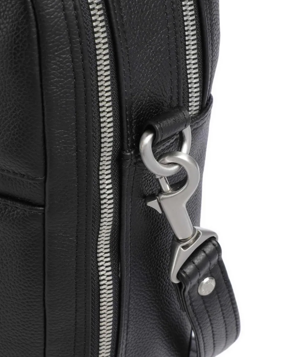 Milano Aktentasche 15″ genarbtes Rindsleder schwarz