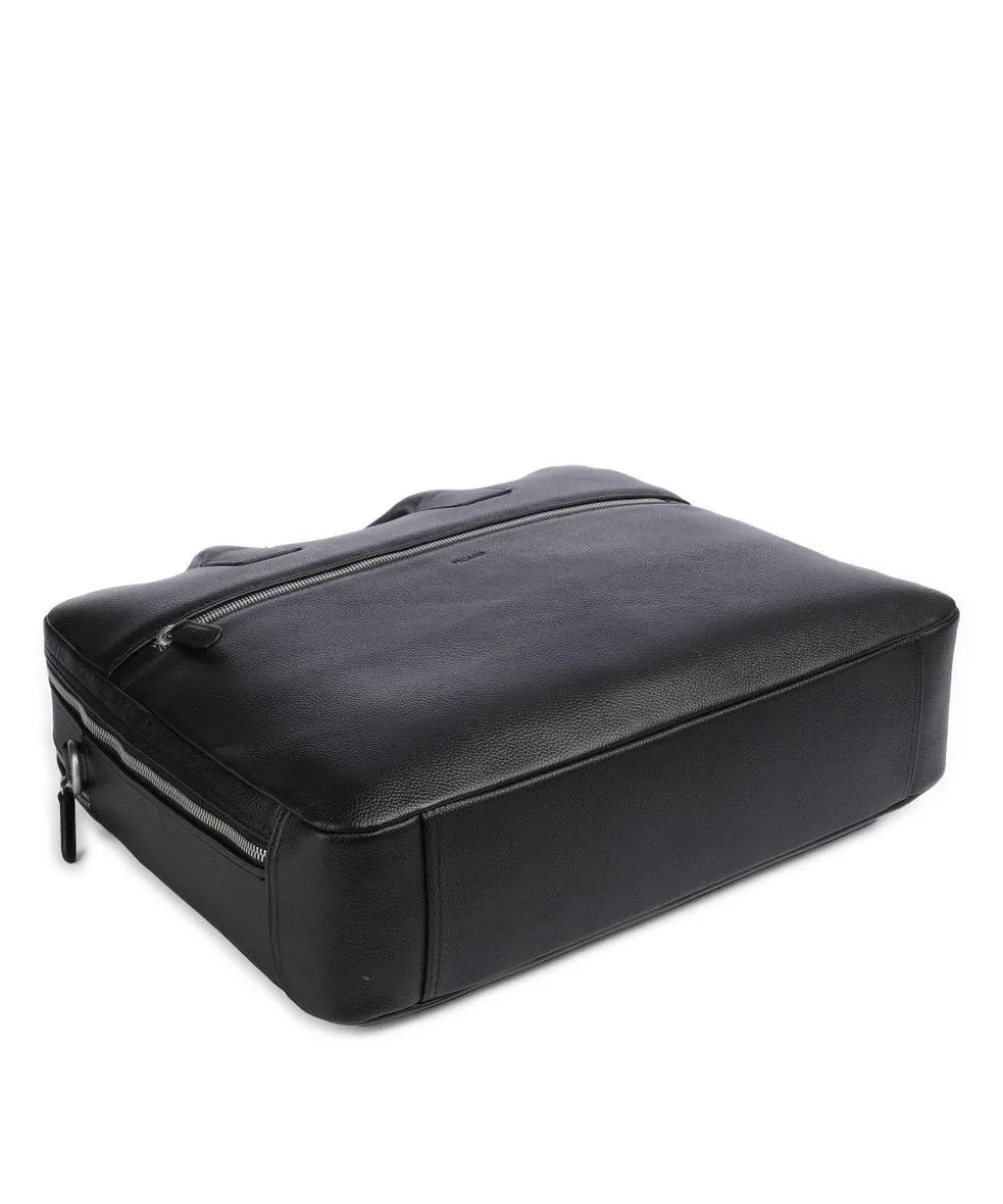 Milano Aktentasche 15″ genarbtes Rindsleder schwarz