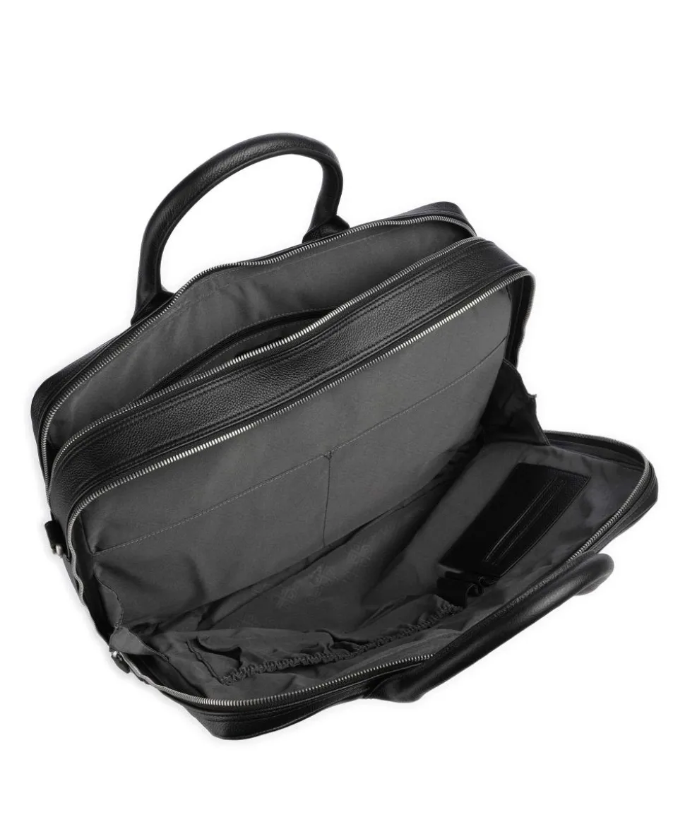 Milano Aktentasche 15″ genarbtes Rindsleder schwarz