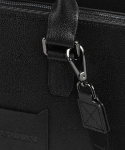 Milano Aktentasche 14″ genarbtes Rindsleder schwarz