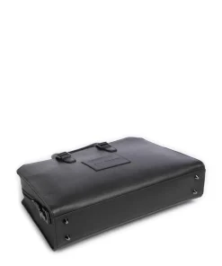 Milano Aktentasche 14″ genarbtes Rindsleder schwarz