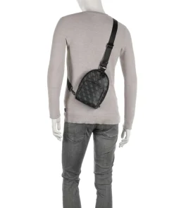 Milano Eco Slingbag Lederimitat schwarz