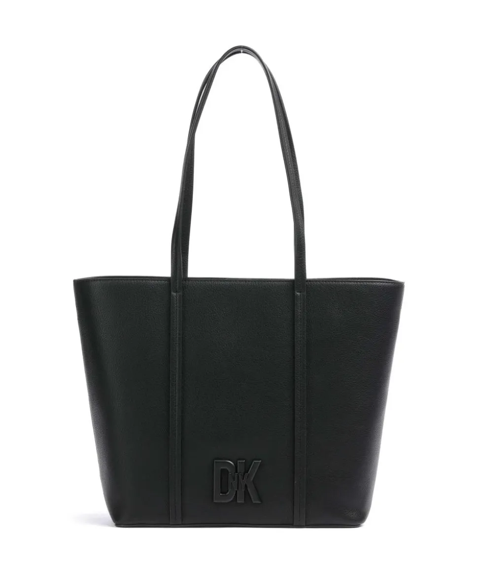 Milano Seventh Avenue Shopper genarbtes Rindsleder schwarz