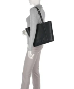 Milano Seventh Avenue Shopper genarbtes Rindsleder schwarz