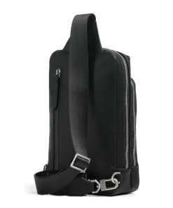 Milano Slingbag Lederimitat schwarz