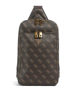 Milano Slingbag Lederimitat dunkelbraun