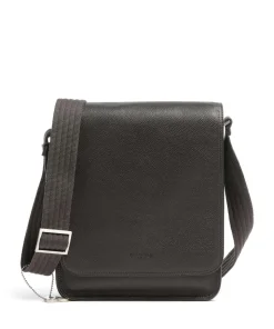 Milano Umhängetasche genarbtes Rindsleder dunkelbraun