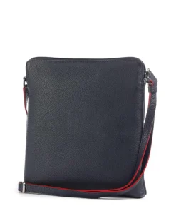 Milano Umhängetasche genarbtes Leder dunkelblau