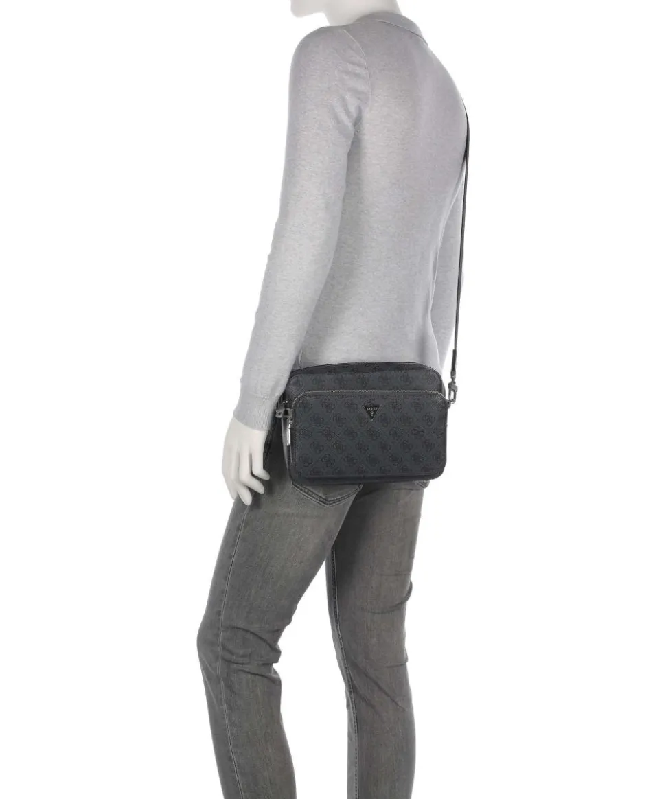 Milano Umhängetasche Lederimitat schwarz