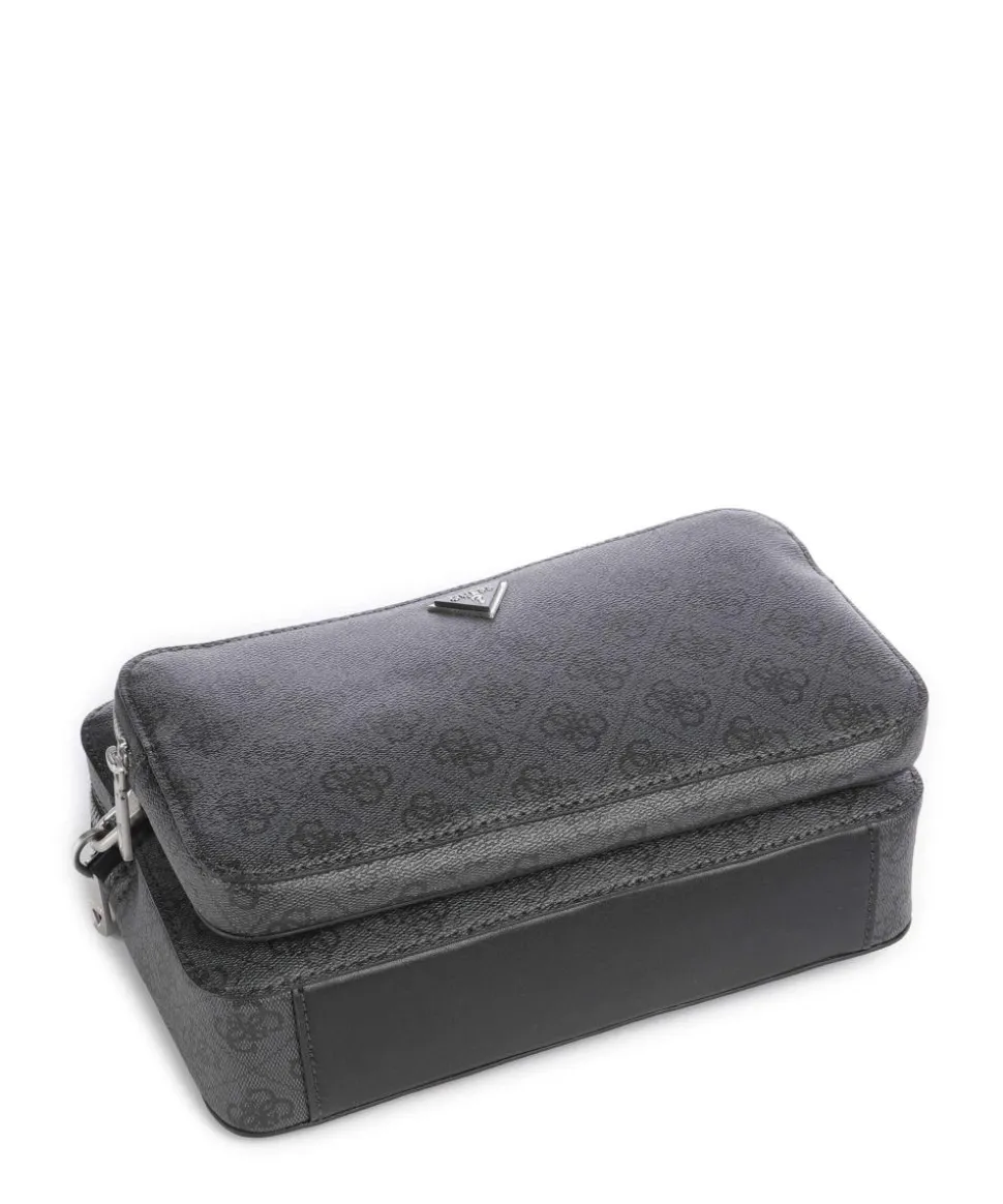 Milano Umhängetasche Lederimitat schwarz