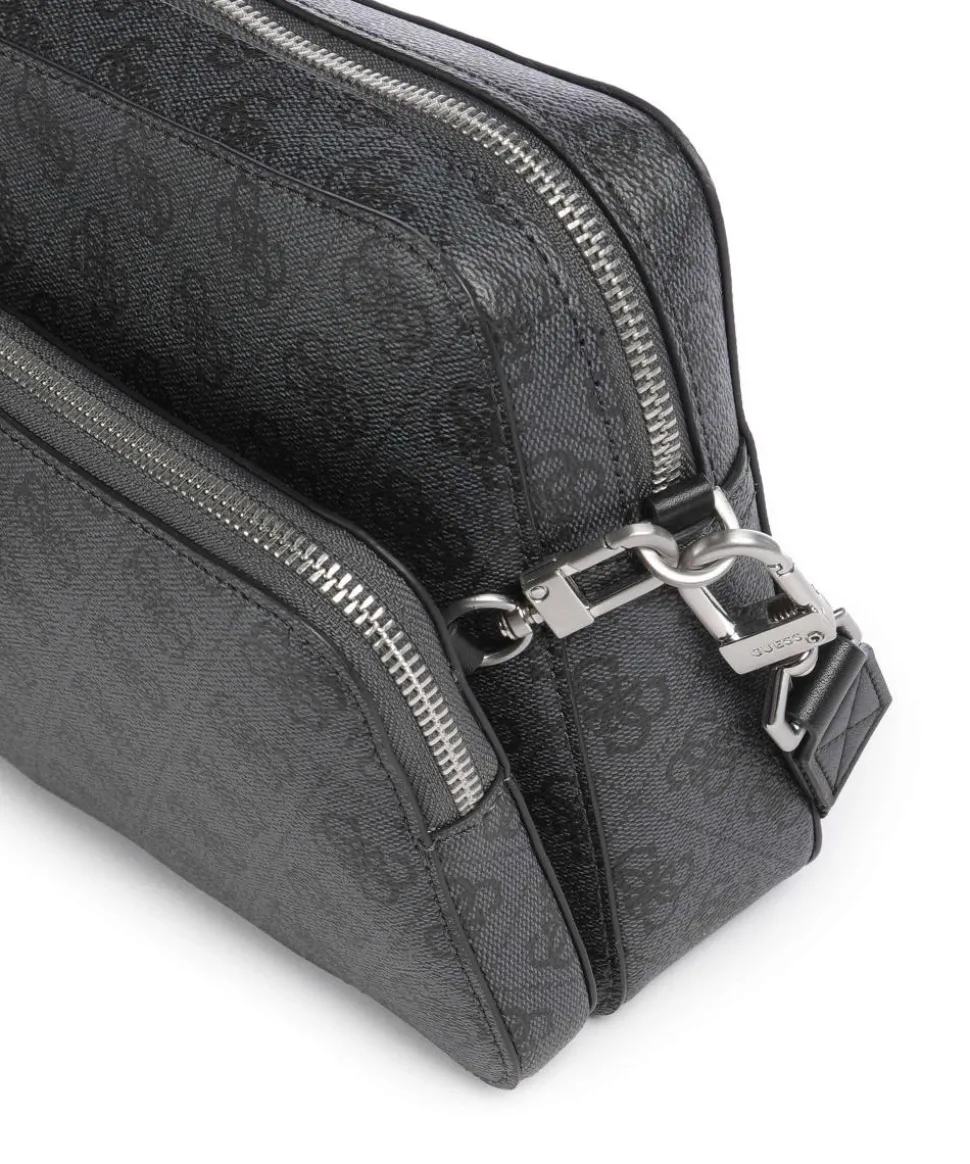 Milano Umhängetasche Lederimitat schwarz